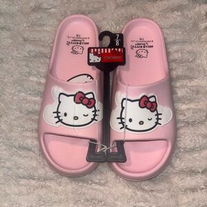 💕 Sanrio Hello Kitty Pink Slide Sandals 💕
